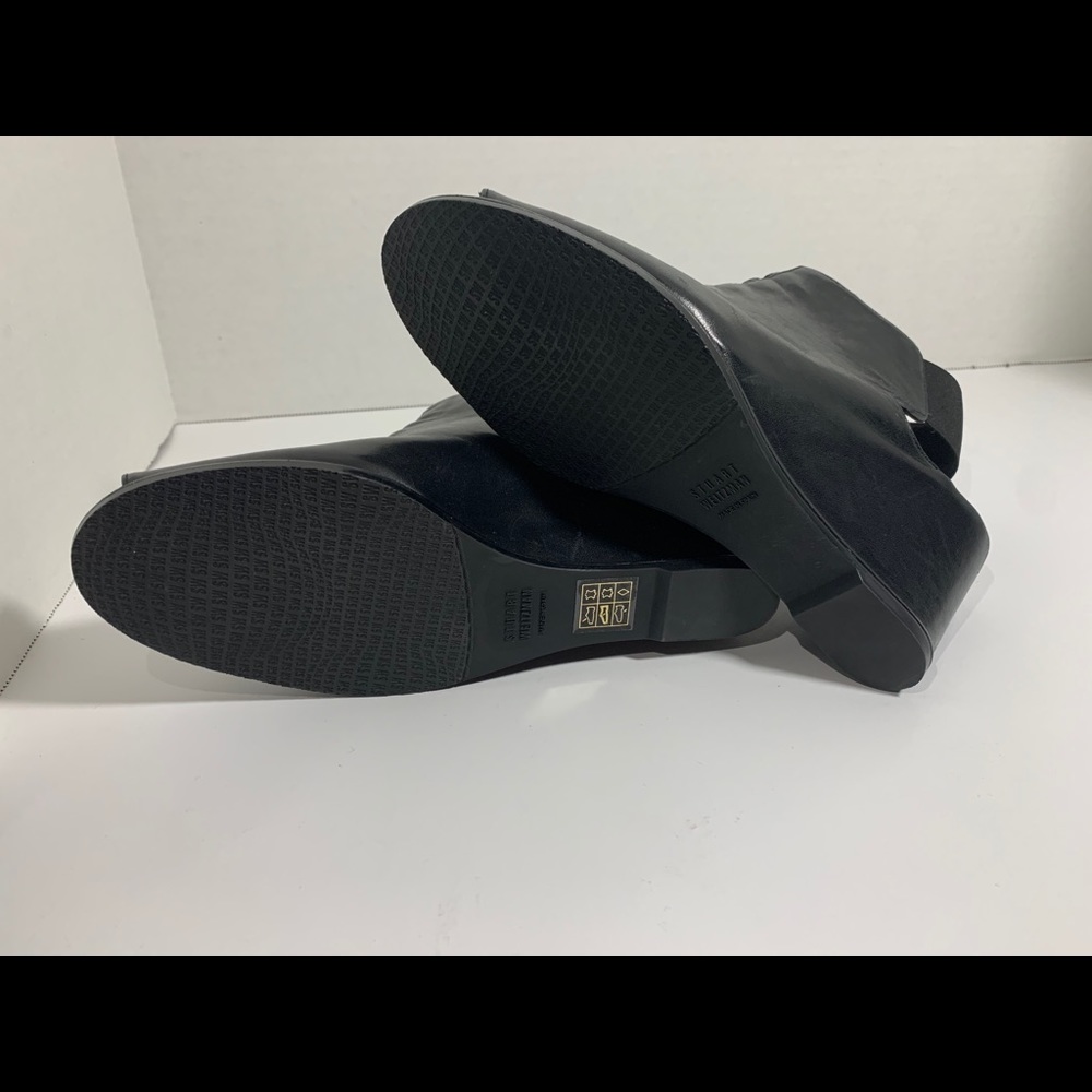 Stuart Weizman Peep Toe Wedge Booties - image 5